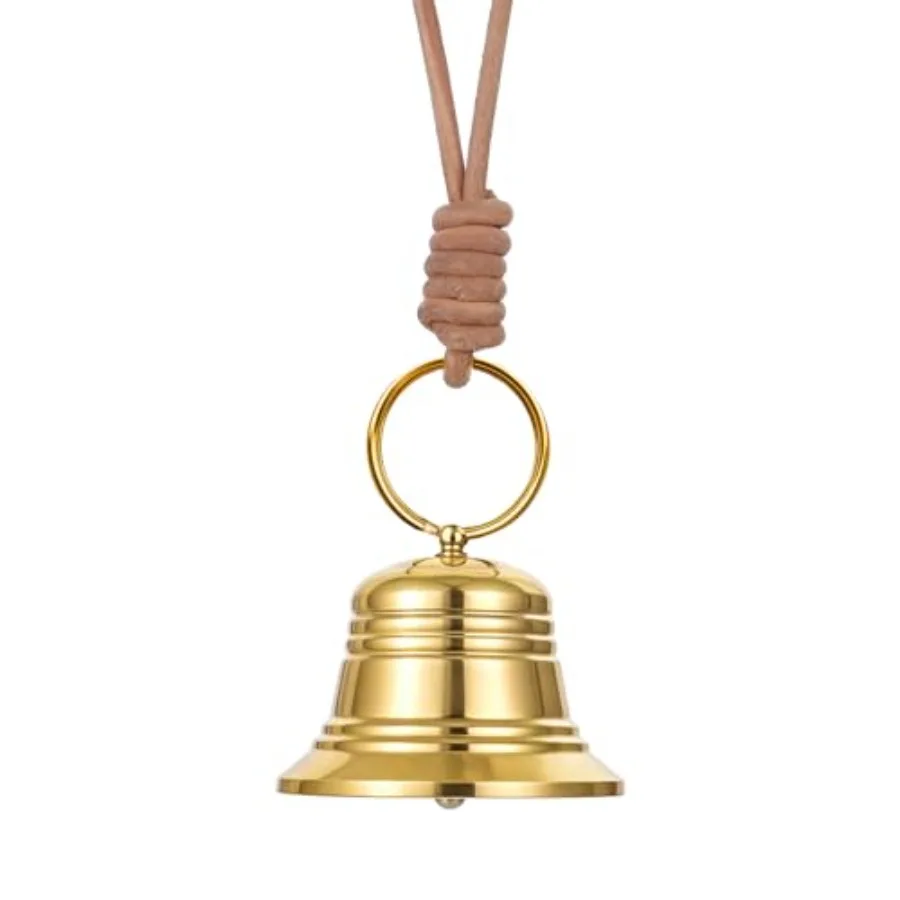 

Brass Hanging Bell for Door Knob Decoration Vintage Hanging Bell for Door Knob Small Brass Bell for Home Garden Decor Shopkeepe