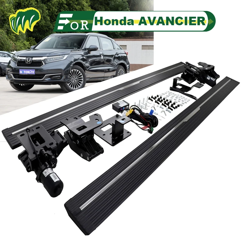 2Pcs For Honda AVANCIER 18 19 2017-2023 SUV Truck Electric intelligence Running Boards Bar Pedals Side Step Bars with LED Lights