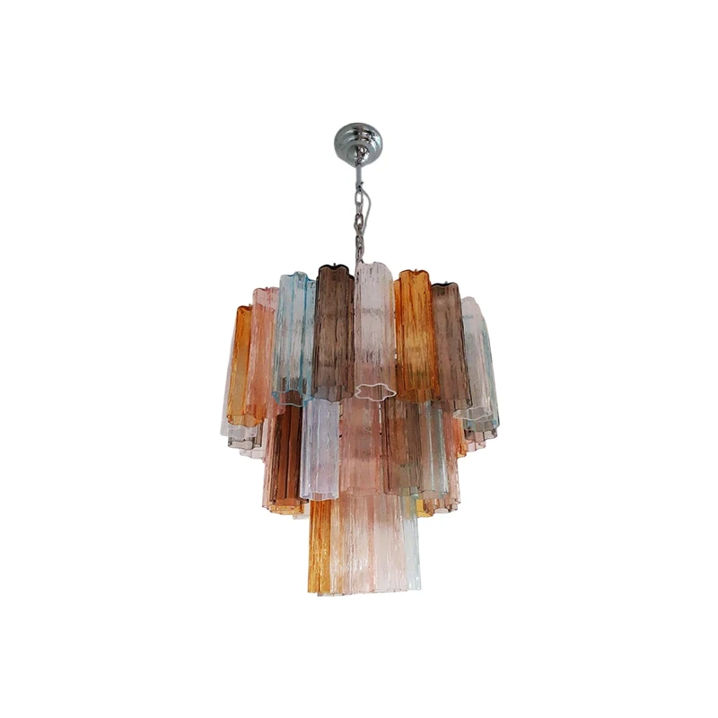Murano Design Glass Art Dimmable Led 2025 Chandelier Lighting Hanging Lamps Lustre Suspension Luminaire Lampen For Living Room