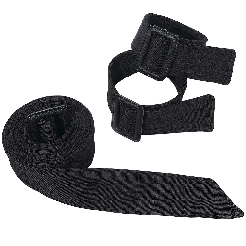 

3Pcs 2 Styles Polyester Belts Chain Belts Replacement Black 395~1710mm