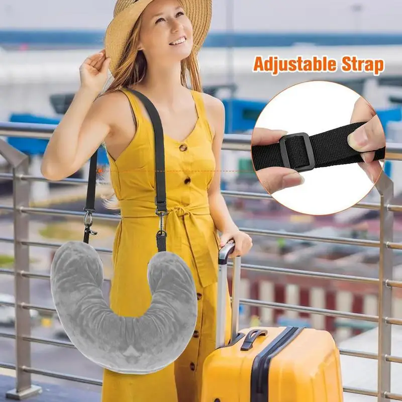 Stuffable Travel Pillow Fillable Travel Pillow Storage Bag U Shape Travel Pillow Storage Bag Neck Pillow For Plane Bedroom Sofa