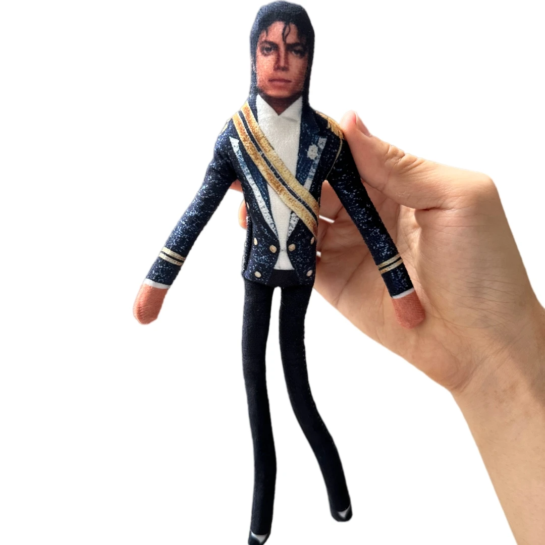 1-6pcs Michael Jackson Cosplay Prop Doll Plush Figure Joint Mobility Soft Stuffed Room Decor Collection Gift Abstract Design view 3