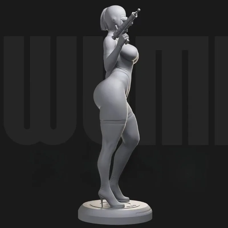 1/24 مقياس الراتنج كامل الشكل تجميعها أطقم منمذجة الخيال النحت أنثى المحارب المفككة وغير مصبوغ لعبة الديوراما #3