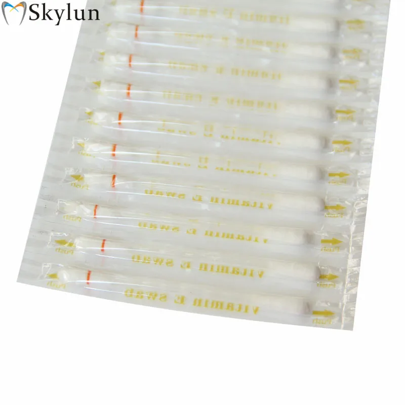 SKYLUN 100PCS Vitamin E Oil Swab Teeth Whitening Accessory Before Teeth Whitening To Protect Lip and Gum From VE Swabs