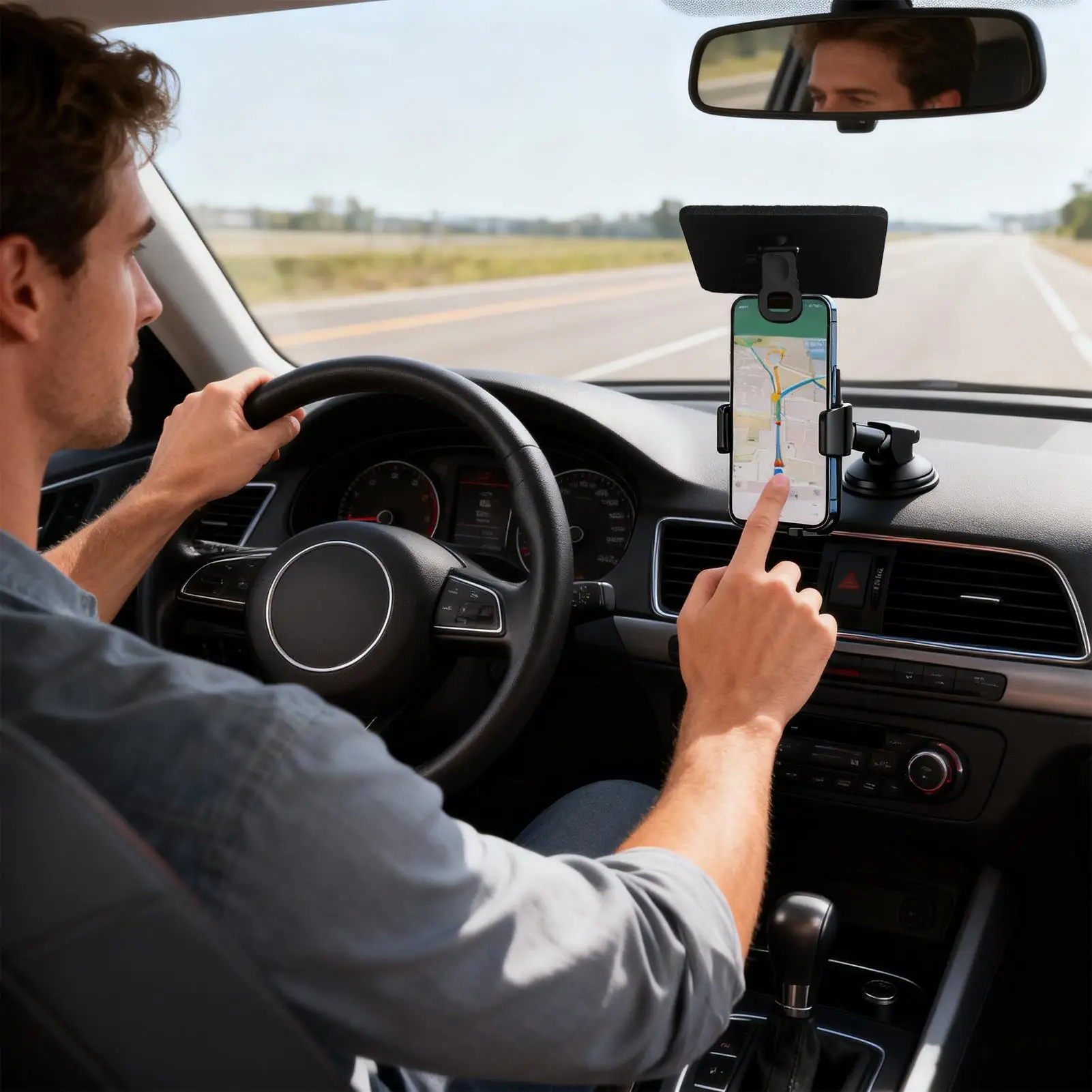 Mobile Phone Sun Visor Phone Sunshade Cover Smartphones Anti-Reflection Sun Shield Phone Screen Shed For Outdoor Travel Commut