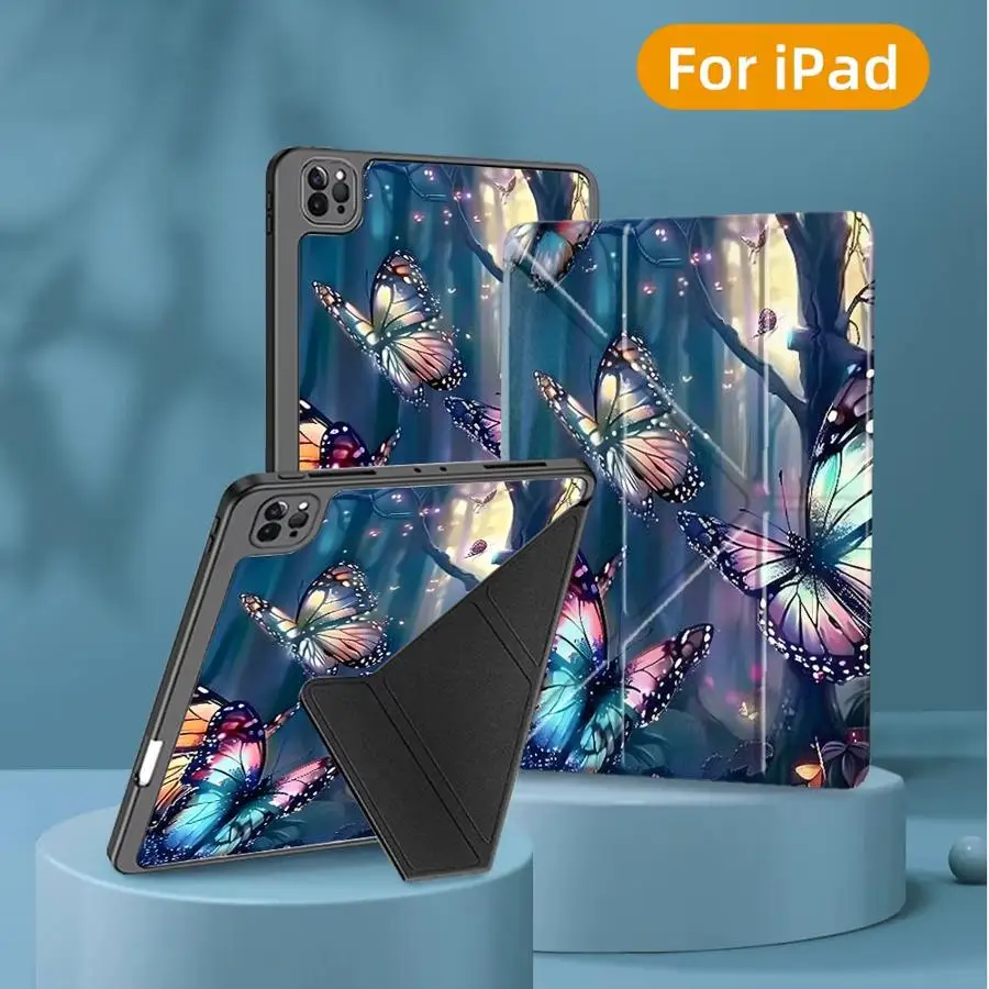 Tablet Case For iPad Pro 2025 Air 4 5 M3 M2 M4 11inch Mini 6 7 Pro 11th 10th 9th 8th 7th 12.9inch Holder Cover Beautiful 3