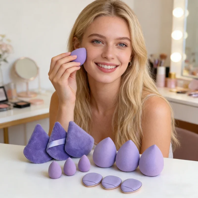 12pcs Makeup Tool Set Giant Soft Makeup Egg Makeup Powder Suitable for Base Makeup Corner Makeup Setting Novice Makeup