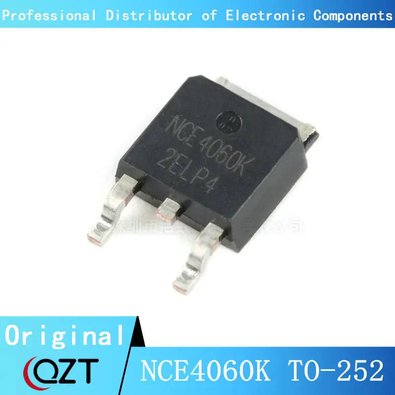 10ชิ้น/ล็อต NCE4060K TO252 NCE4060 60A 40V N-CH DPAK SMD MOSFET TO-252ชิปจุดใหม่