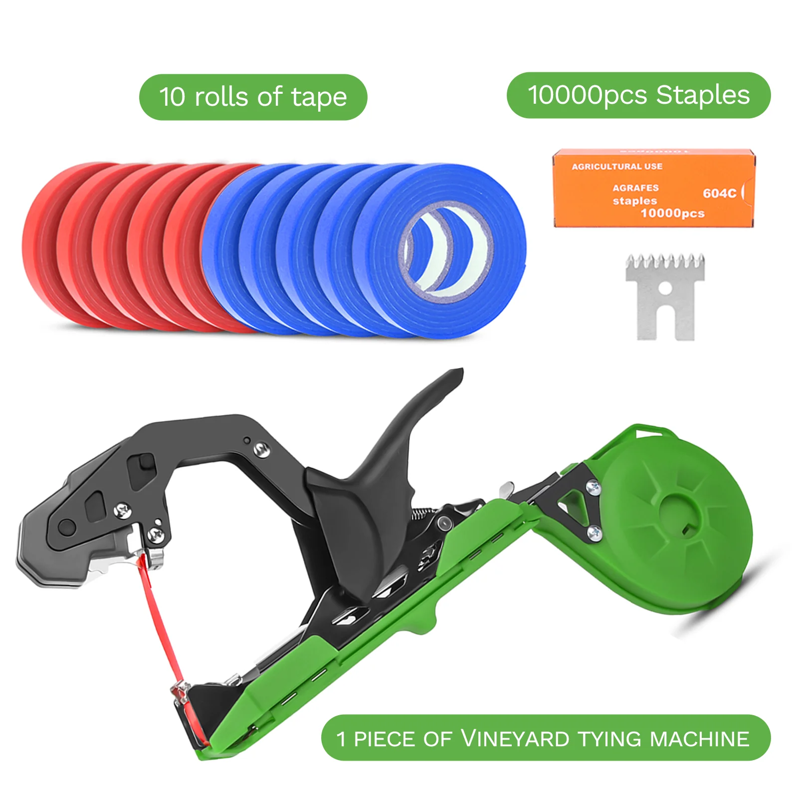 

Garden Tools Garter Plants Plant Branch Hand Tying Binding Machine Minced Vegetable Tapetool Tapener Tapes Home Garden