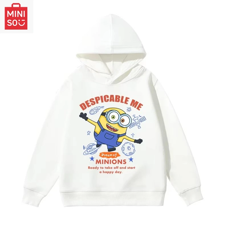 

Гадкий я, миньоны, модный повседневный топ с милым принтом, осенне-зимний уличный уютный теплый свитшот с капюшоном для мужчин и женщин