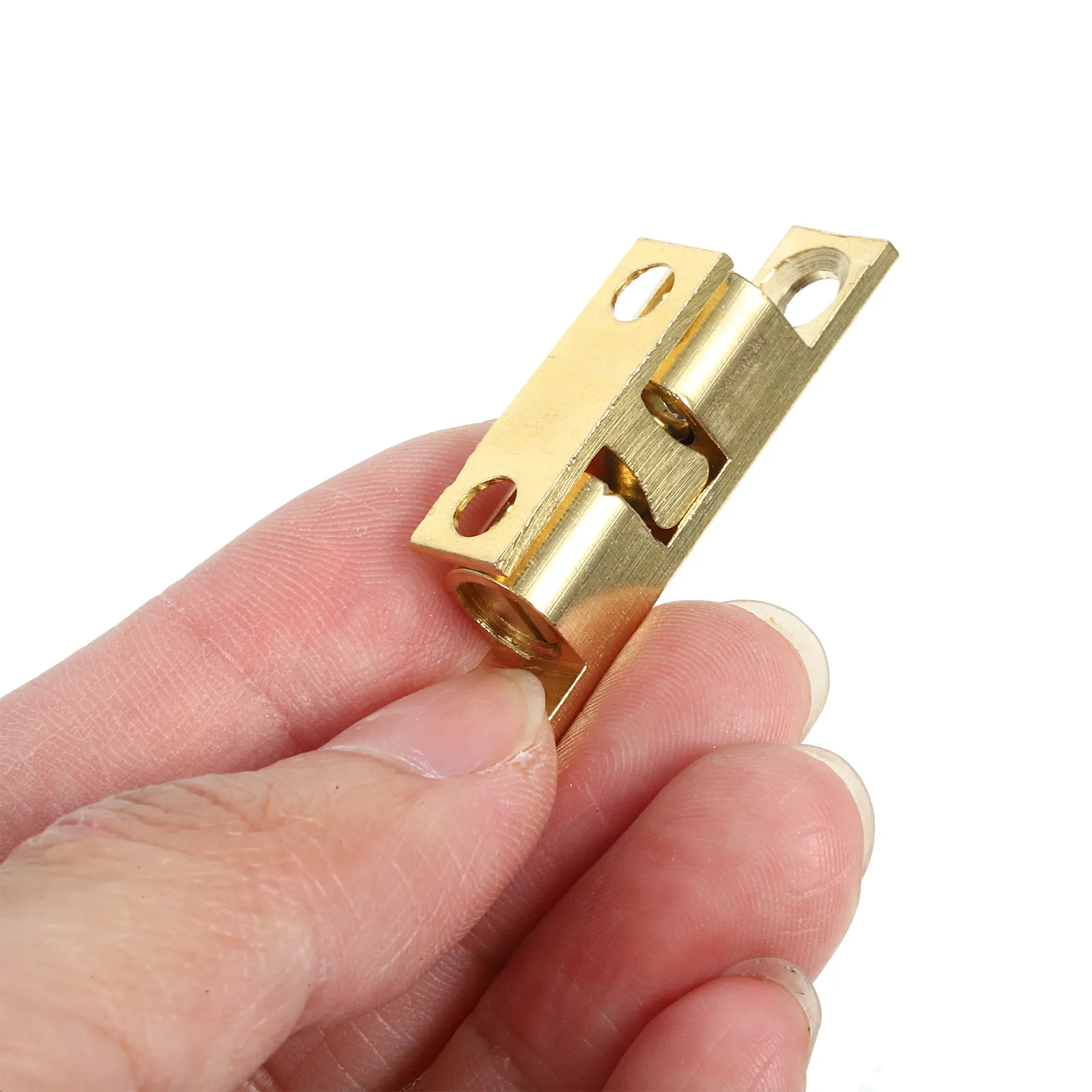 

10Pcs Brass Ball Latch 60Mm Cabinet Door Catch Double Ball Design Easy Install Universal Angle Mounting for Home Office