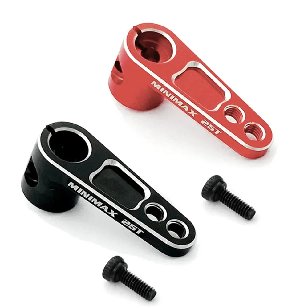 Braccio Servo A Gas Reckward Tuning In Alluminio Anodizzato Nero, 25 Denti, Per Auto E Modelli RC - 5