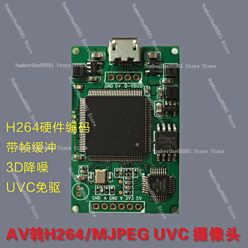 

New Video Capture Card AV Signal To USB Camera H264 Hardware Encoding UVC Drive-free OTG