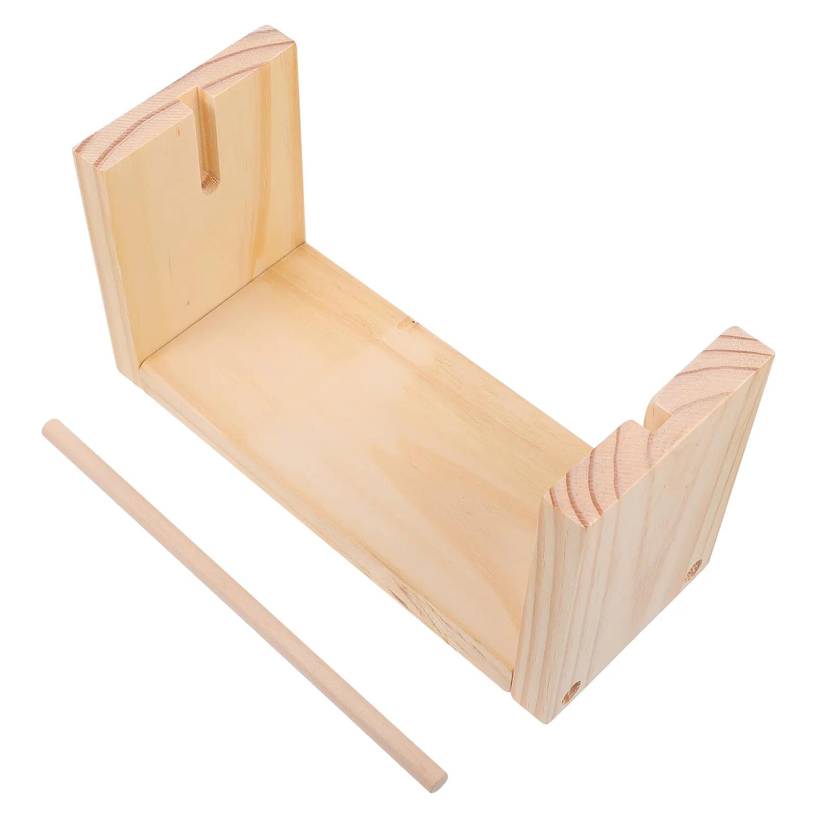 

1Set Rotate Wool Bobbin Spool Rack Hard-Wearing Lightweight Wooden Crochet Spool for Embroidery Beading Sewing Yarn Silk Winding