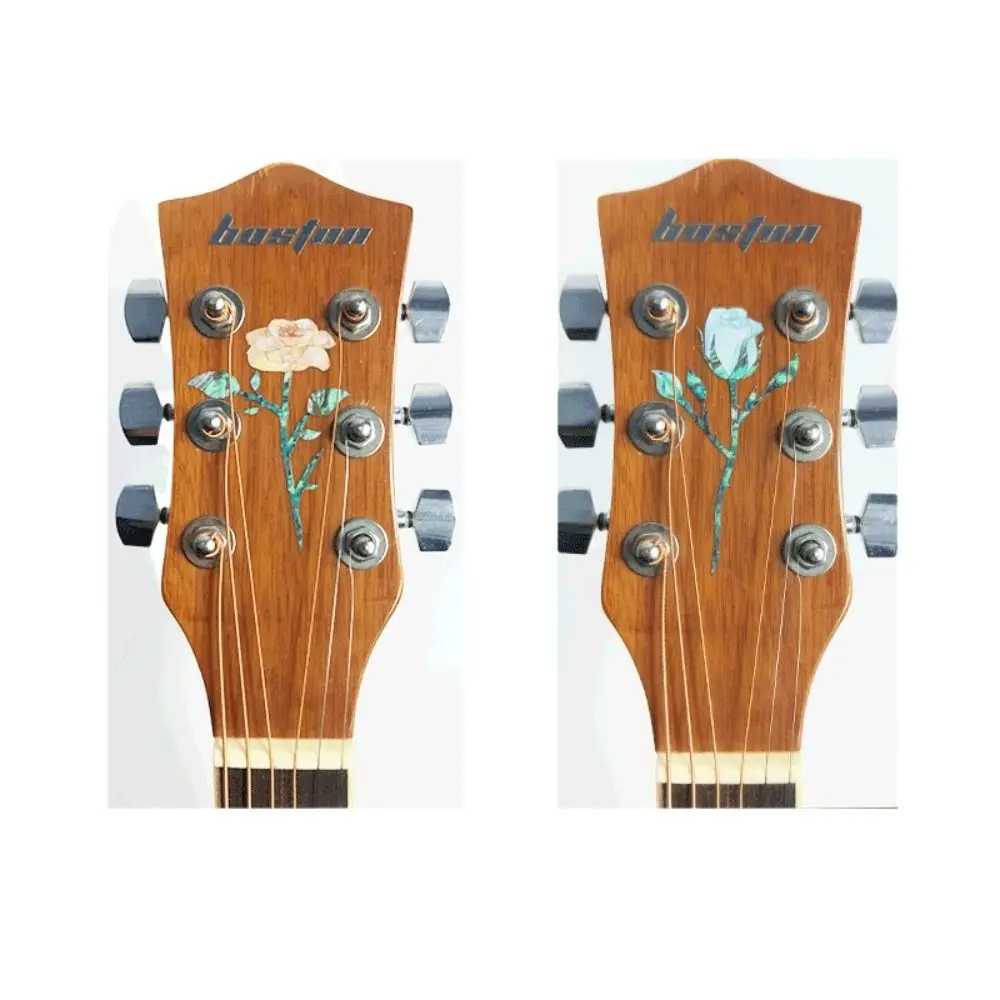 Novelty Guitar Head Sticker PVC DIY Guitar Panel Sticker Inlay Sticker Personalise Guitar Headstock Decal Guitar Beginner Gifts