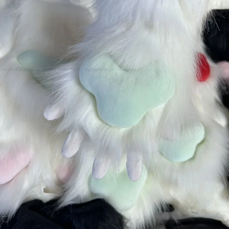 2024 nuovi guanti zampa pelosa costumi Cosplay gatto pecora artiglio coniglio Fursuit artiglio animale carino artiglio animale peloso guanti artiglio di gatto