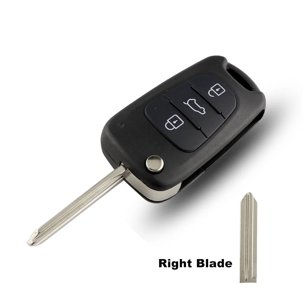 YIQIXIN Remote Key Case For Kia Rio3 Picanto Ceed Cerato Sorento Sportage K2 K3 K5 Car Key Shell Folding Blade 3 Button No Logo