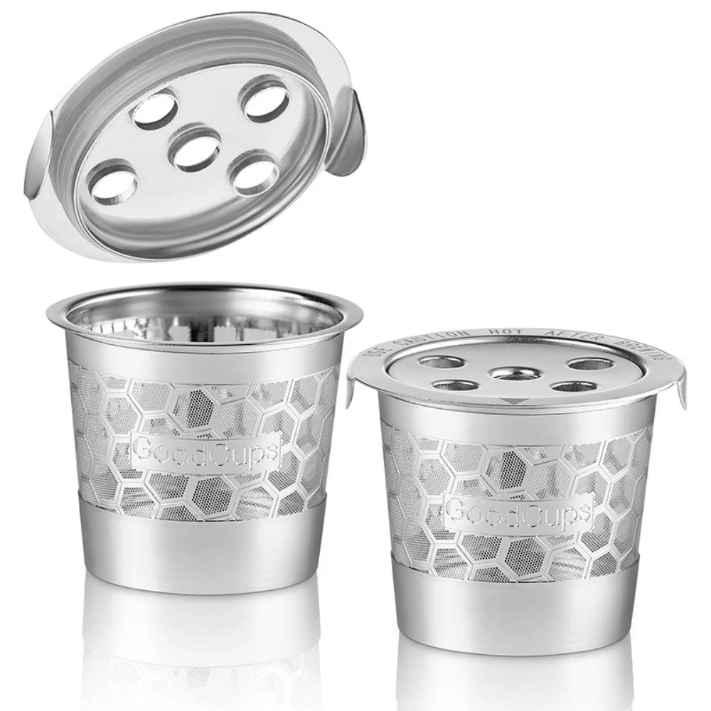 

304 Stainless Steel Reusable K-cup Coffee Capsule Filter Easy To Clean Eco-friendly Coffee Cup Coffee Filters/Dripper Coffeeware