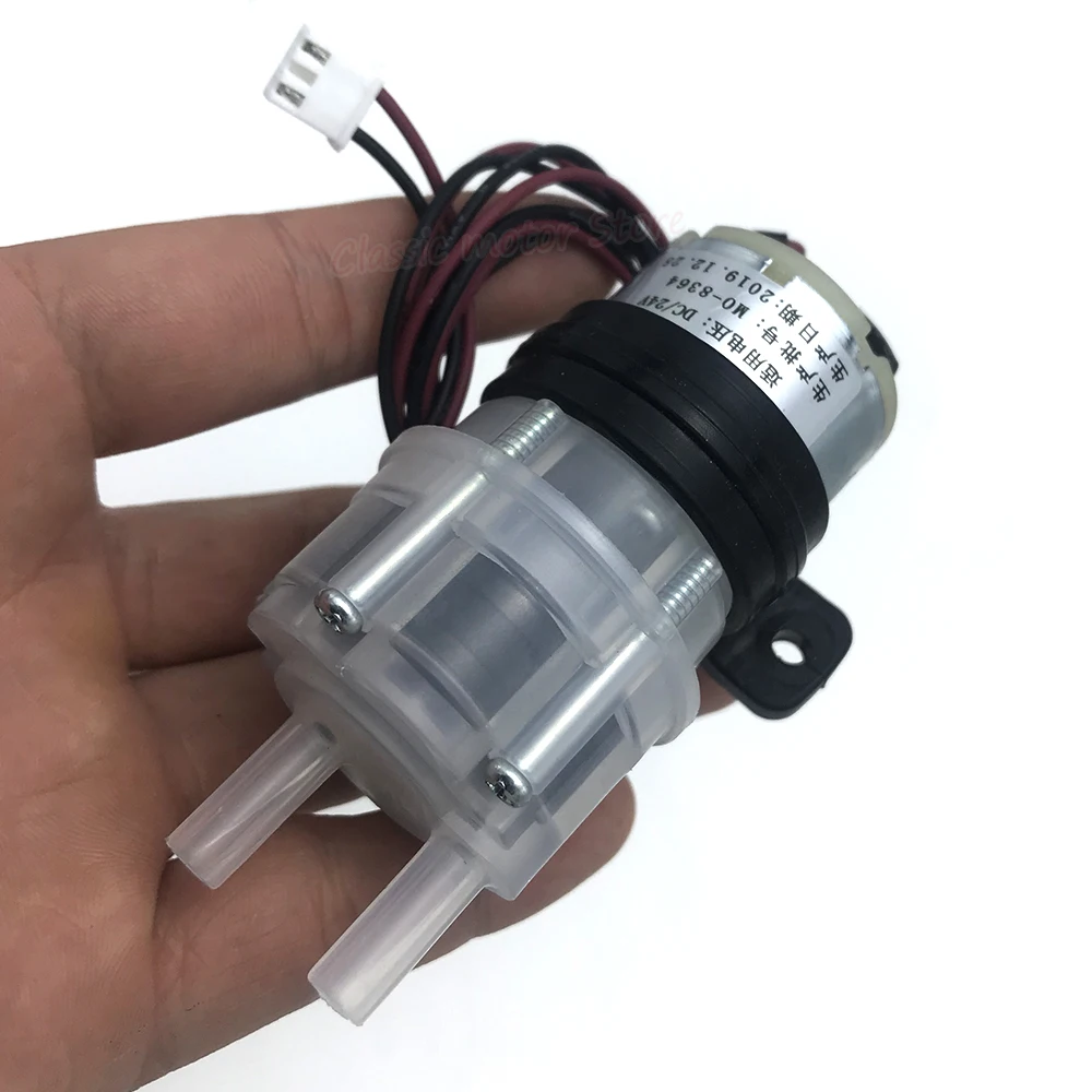 

528 DC 12V-24V Self-priming Water Pump 1.4L/Min Low Noise Large Water Flow Mini Micro Water Pump Diaphragm Water Pump W/Bracket