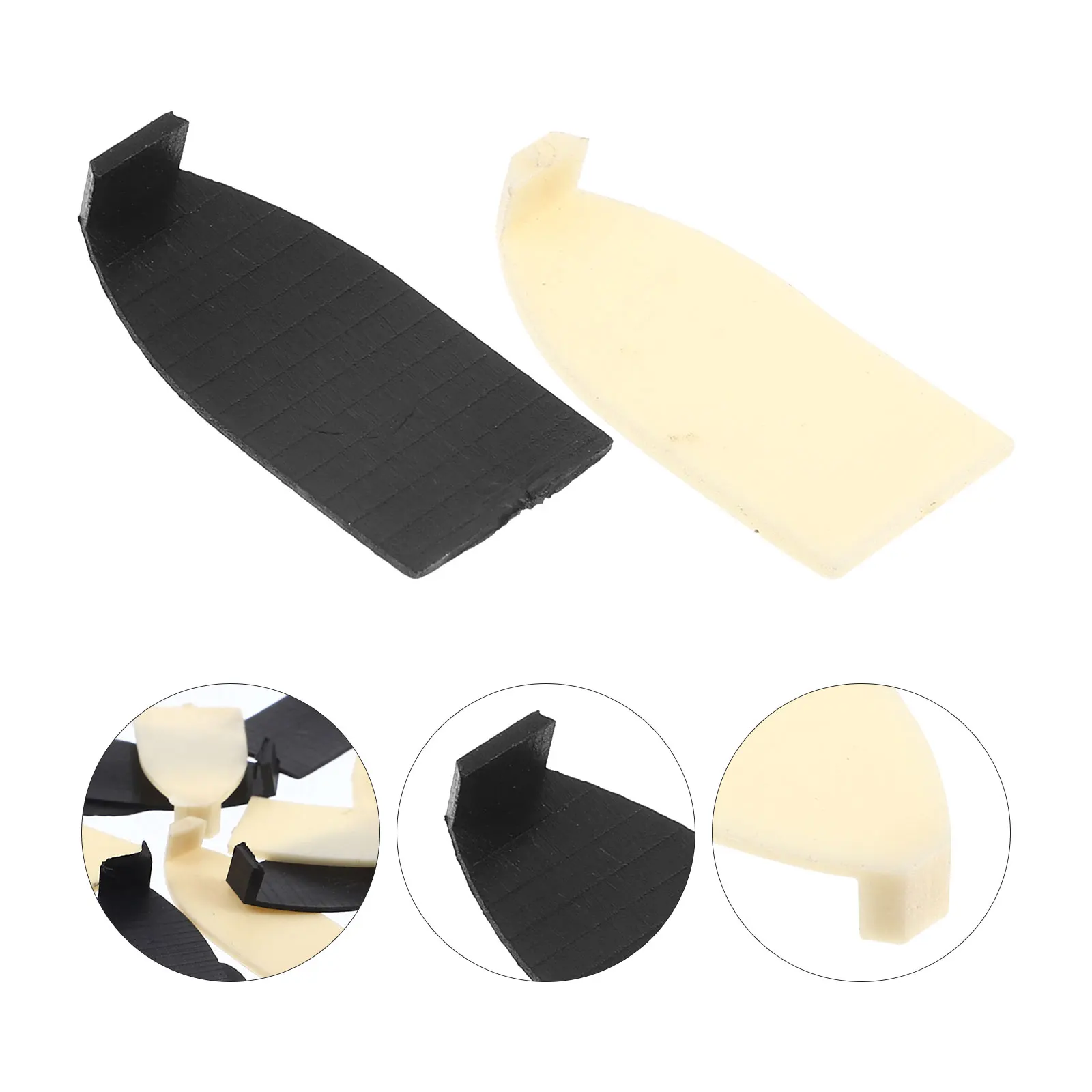

10pcs Violin Bow Tips Plastic Replacement Parts Smooth Wear-Resistant Cushion For Stringed Instruments Compatible With Various