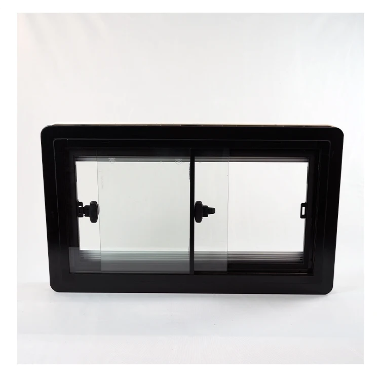 700x400mm Rv Side Sliding Window Camper Right Angle Sliding Window Trailer Tempered Glass Window for Camping Trailer Custom Size