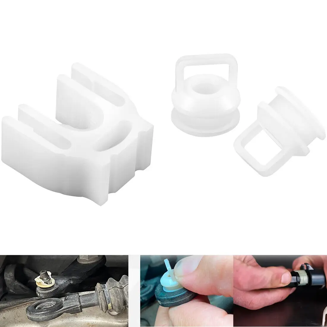 TML 14104 Transmission Shift Cable Bushing Kit Fits for 2004-2020 Chrysler GM Selected Models for Chevy Silverado 1500 2500 3500