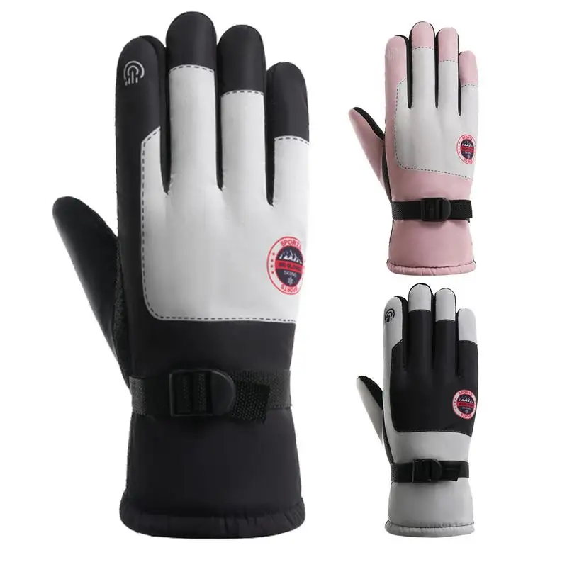 Skiing Gloves Cycling Gloves Wind Proof Cold Weather Winter Warm Snow Gloves for Driving Hiking Snow Work Men & Women