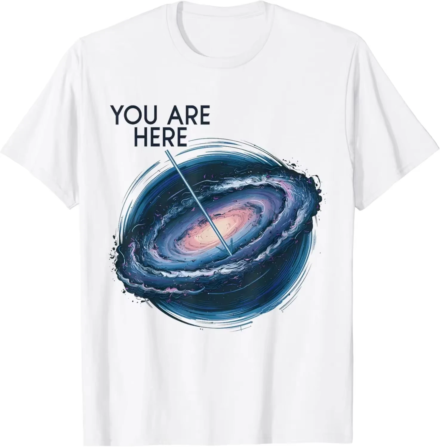 Very Interesting You're Here_ Galaxy Astronomy Space  Science Fiction  Women's and Men Graphic T-shirts