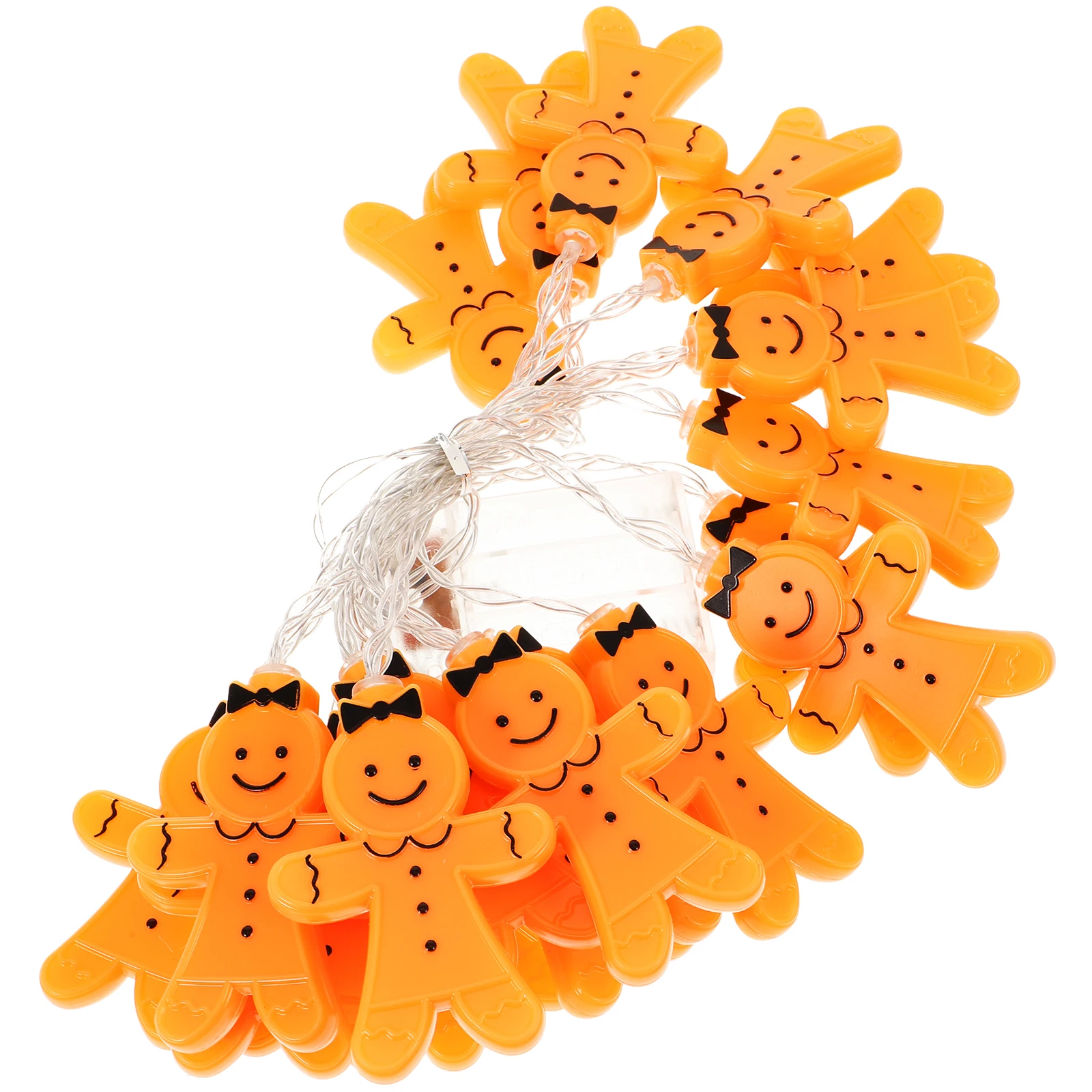 عيد الميلاد الزنجبيل رجل سلسلة مصباح احتفالي داخلي عيد الميلاد ضوء ديكور حفلة عطلة Led أضواء ملونة معلقة سلسلة الزخرفية #4