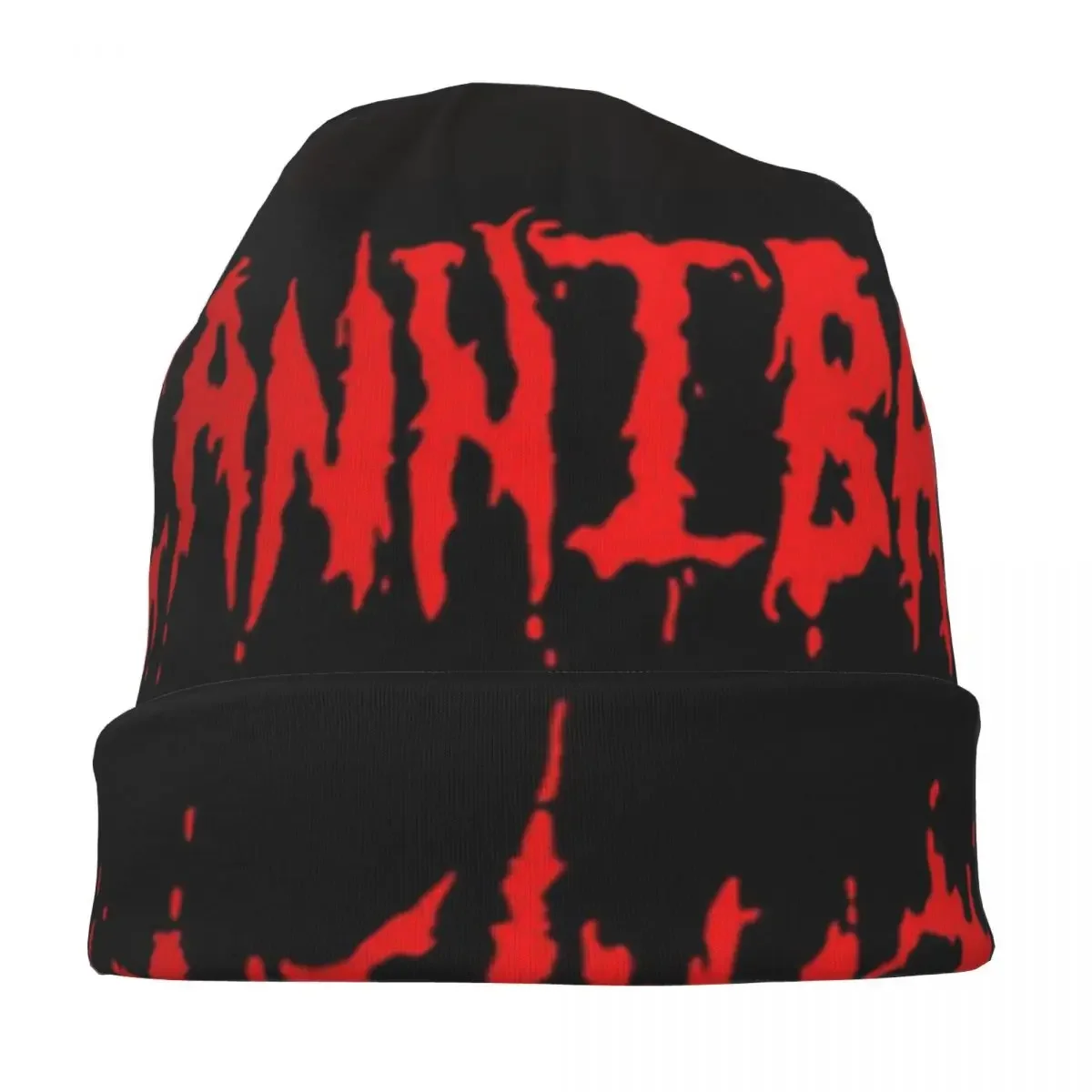 Death Bonnet Hats Men's and Women's Fashionable Knitting Cannibal Corpse Logo Skullies Beanies Caps