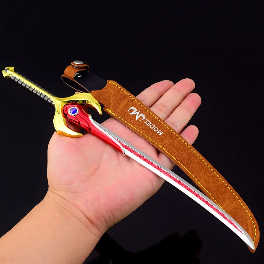 Superhero Rider Weapon Agit Flame Saber Sword Movies TV Game Peripheral 30cm Metal Samurai Sword Weapon Model Gifts Toys Boys