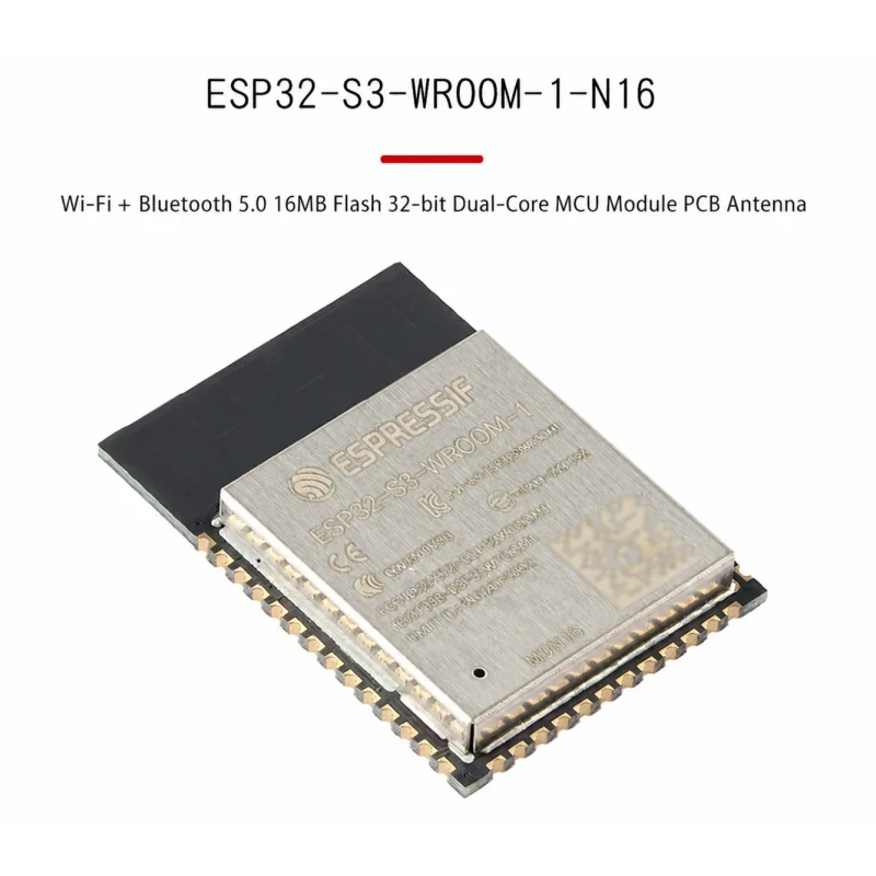 Original ESP32-S3-WROOM-1-N16 Wi-Fi Bluetooth 5.0 16MB 32-bit Dual-core MCU Module