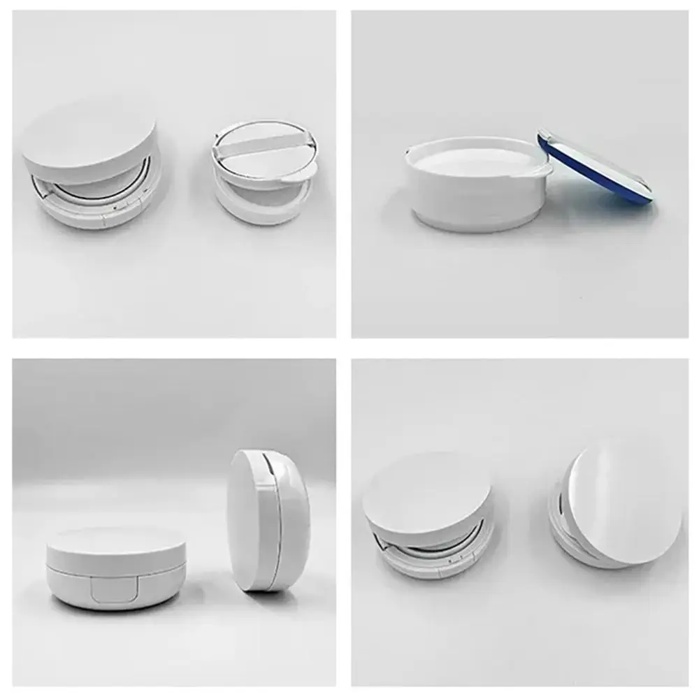 휴대용 플라스틱 빈 에어 쿠션 파우치 리필 가능 흰색 화장품 정리함 메이크업 용기 여행용