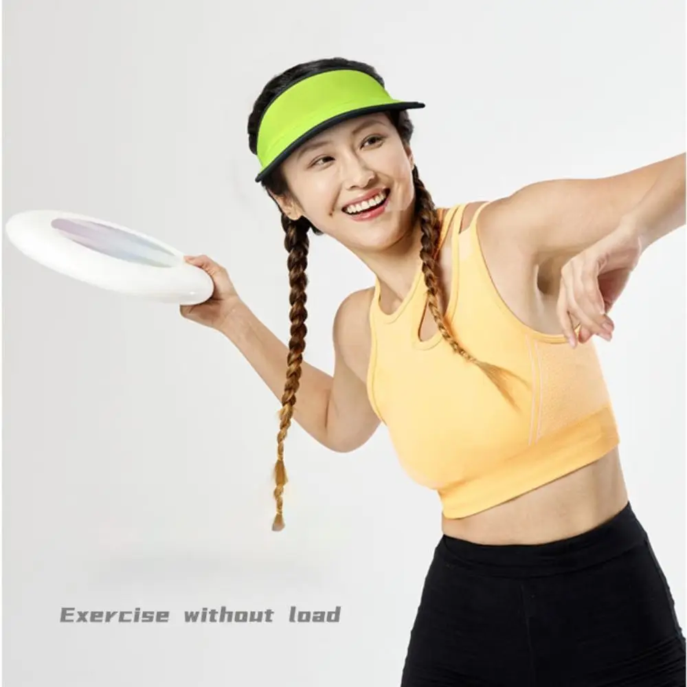 

Fashion Breathable Summer Sun Visor Hats Adjustable Quick-drying Empty Top Cap Solid UV Protection Sunscreen Cap for Men Women