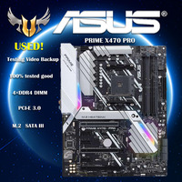 ASUS PRIME X470 PRO Motherboard With AMD X470 chip Socket AM4 For AMD Ryzen/7th Gen A-Series 4xDDR4 PCI-E 3.0 2 x M.2 ATX