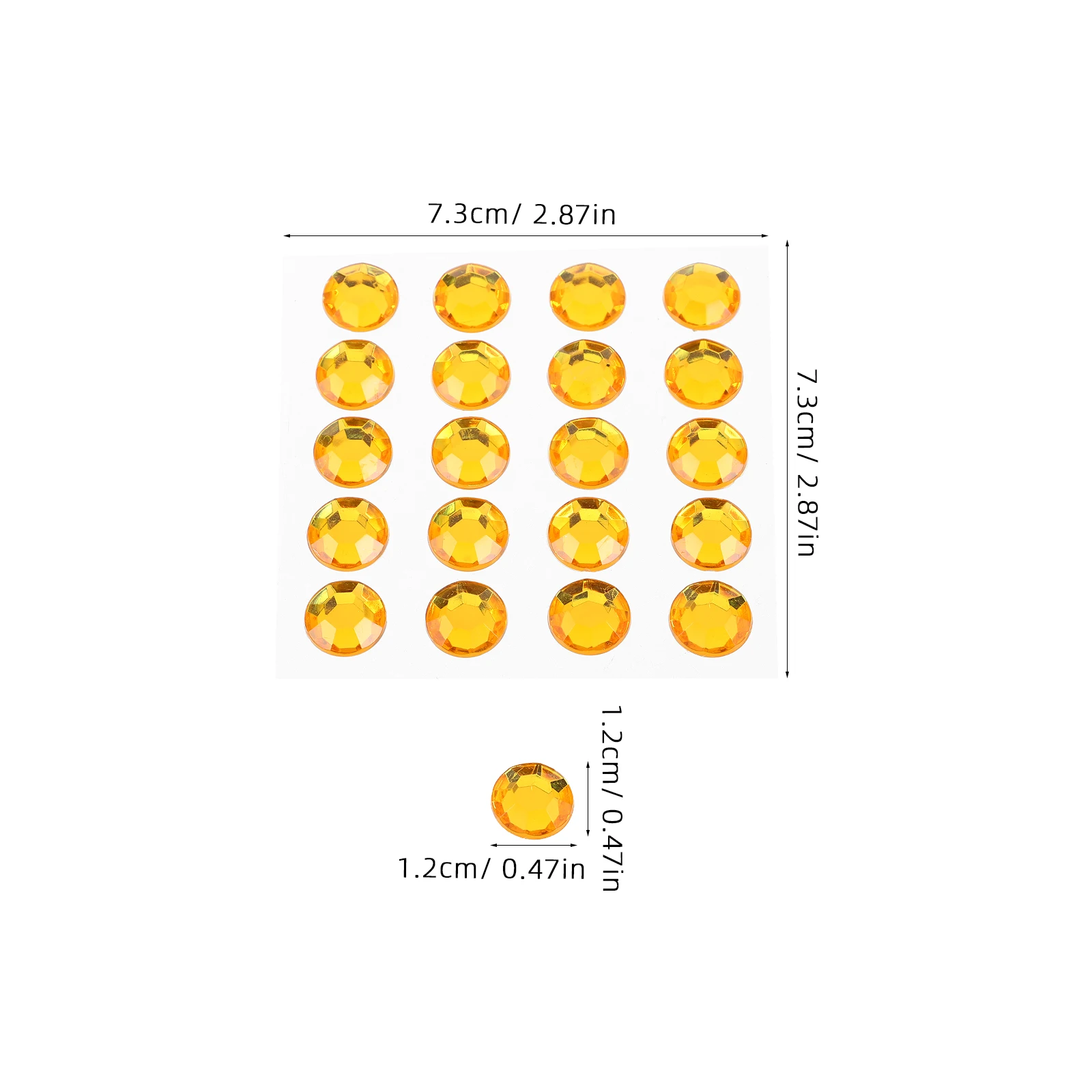 10 Sheets 12mm Acrylic Round Stickers Self Stick Rhinestones for Cards Invitations Scrapbooking Waterproof Dot Shiny Decorative