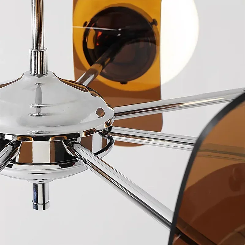 

Simple Retro Restaurant Dining Table Living Room Chandelier Silent Wind Master Bedroom Eye Protection.