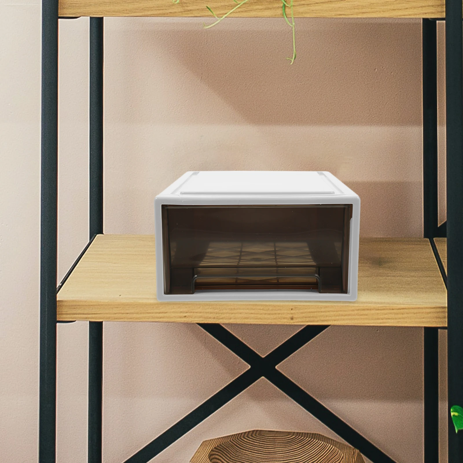 

Stackable Plastic Drawer Clothes Organizer Storage Chest Large Capacity Transparent Window Storage Bin For Wardrobe Closet Study