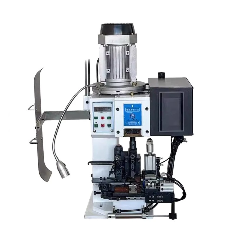 Semi-automatic stripping and terminal machine Touch screen control Silent terminal machine Press machine