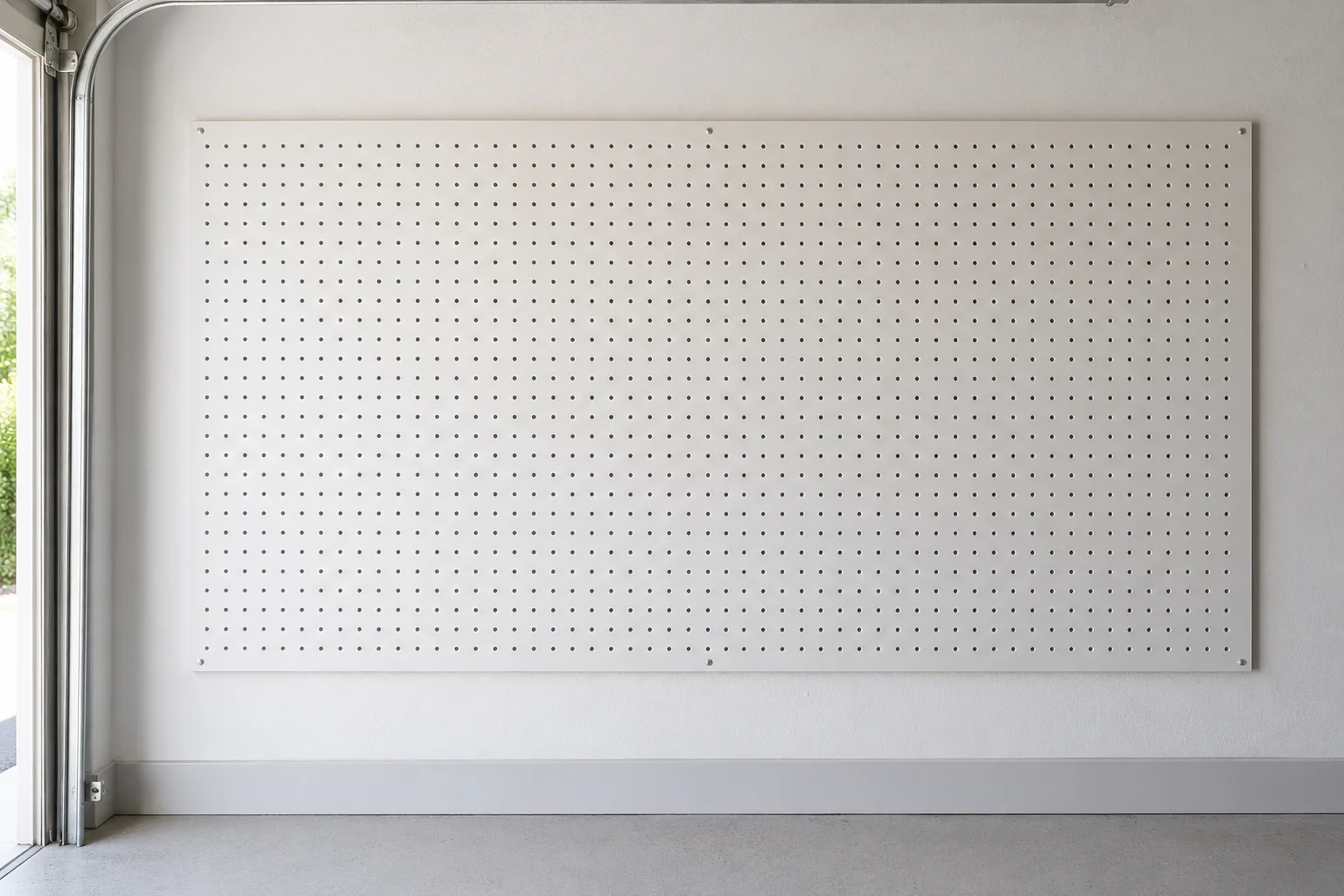 Organizador de pared con tablero perforado metálico – Tablero perforado de acero resistente, opciones multicolor, panel de almacenamiento de herramientas para garaje
