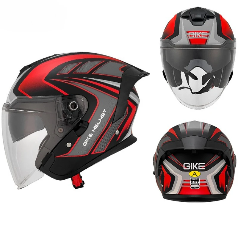 

DOT Certification Motorcycle Helmet Women's Anti-fall 3/4 Helmets Four Seasons Universal Open Face Helmets Cascos Para Moto
