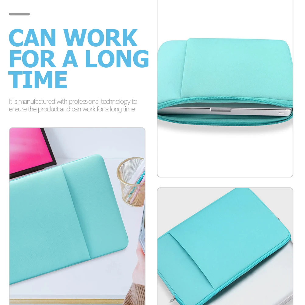 

Laptop Computer Bag Storage Case Portable Sky Blue Business Carrying Sleeve Ultrathin Lightweight Laptop Cover Tablet Bag