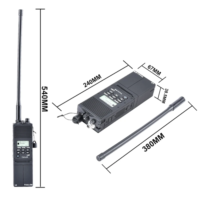 WADSN PRC-148/PRC-152 Tactical Simulation Model Radio Communication Interphone with Radio Bag PRC-148 PRC-152 Antenna Package