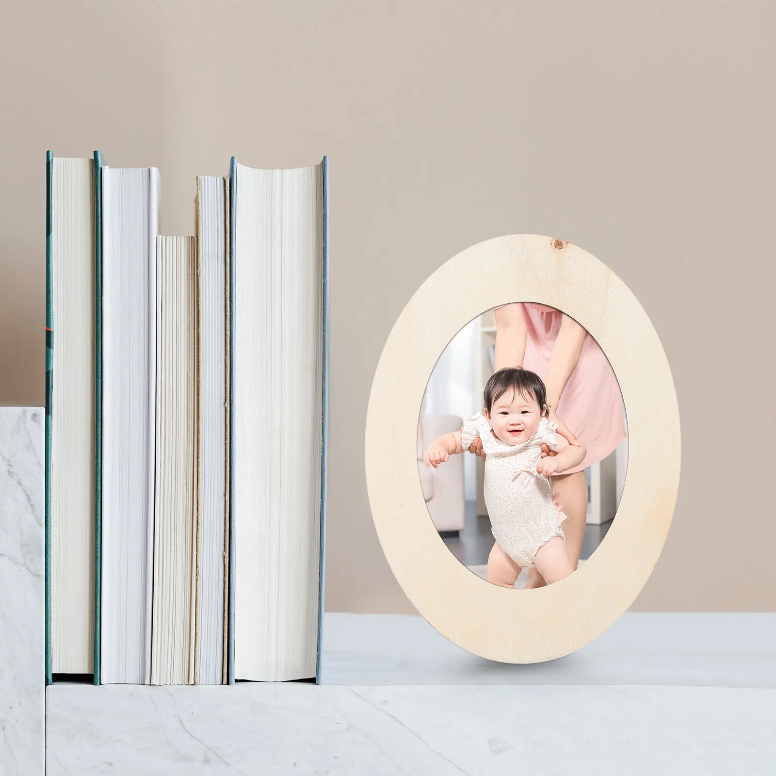 

3 Pcs Photo Frame Material Kit Solid Wood DIY H made Supplies Kids Craft Fun Lovely Elegant Wooden Parent child Activity Frame