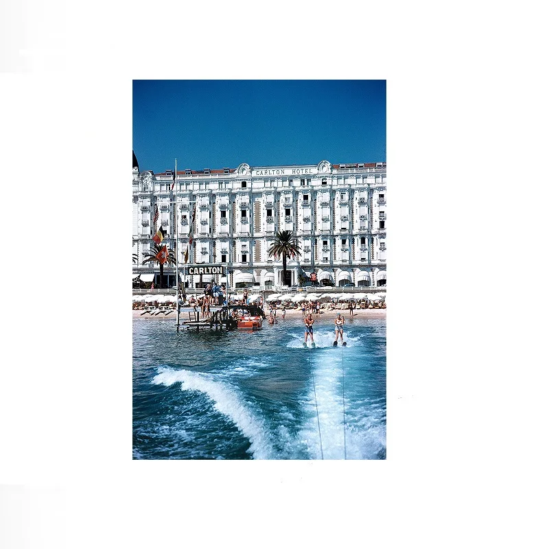Slim Aarons 'Hotel Sports', Print Art Canvas Poster, Living Room, Home Wall Decor Picture
