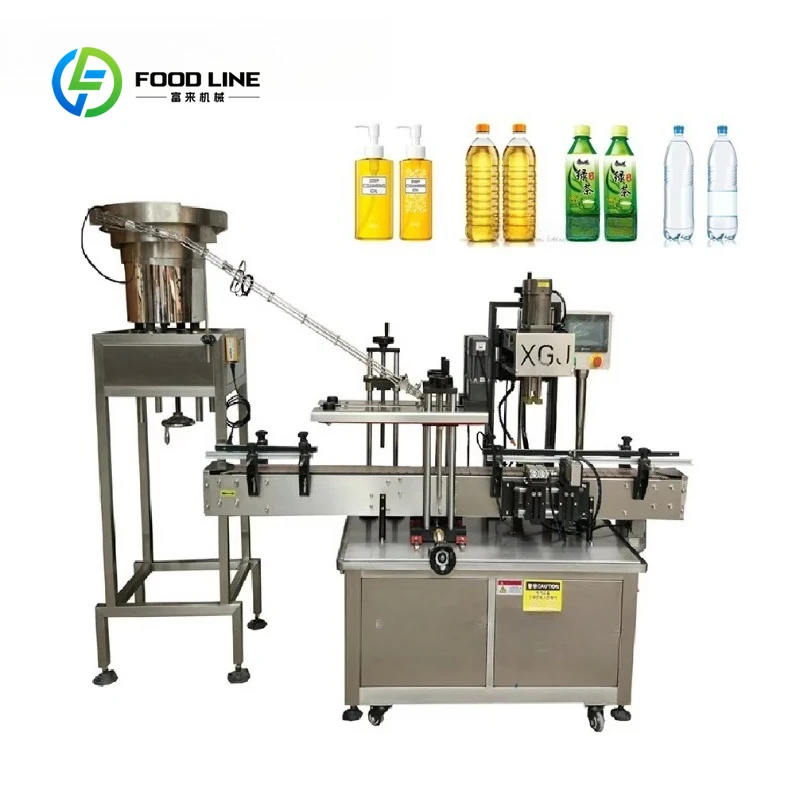 Automatic Customized Bottle Capper Machine Reliable Caps Sealing Machine For Food Beverage Cosmetic Bottle Production Line