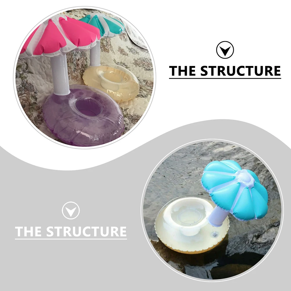 

3Pcs Inflatable Holder Coasters Floating Drink Holders for Pool Beach Inflatable Coasters Party Tropical Activities