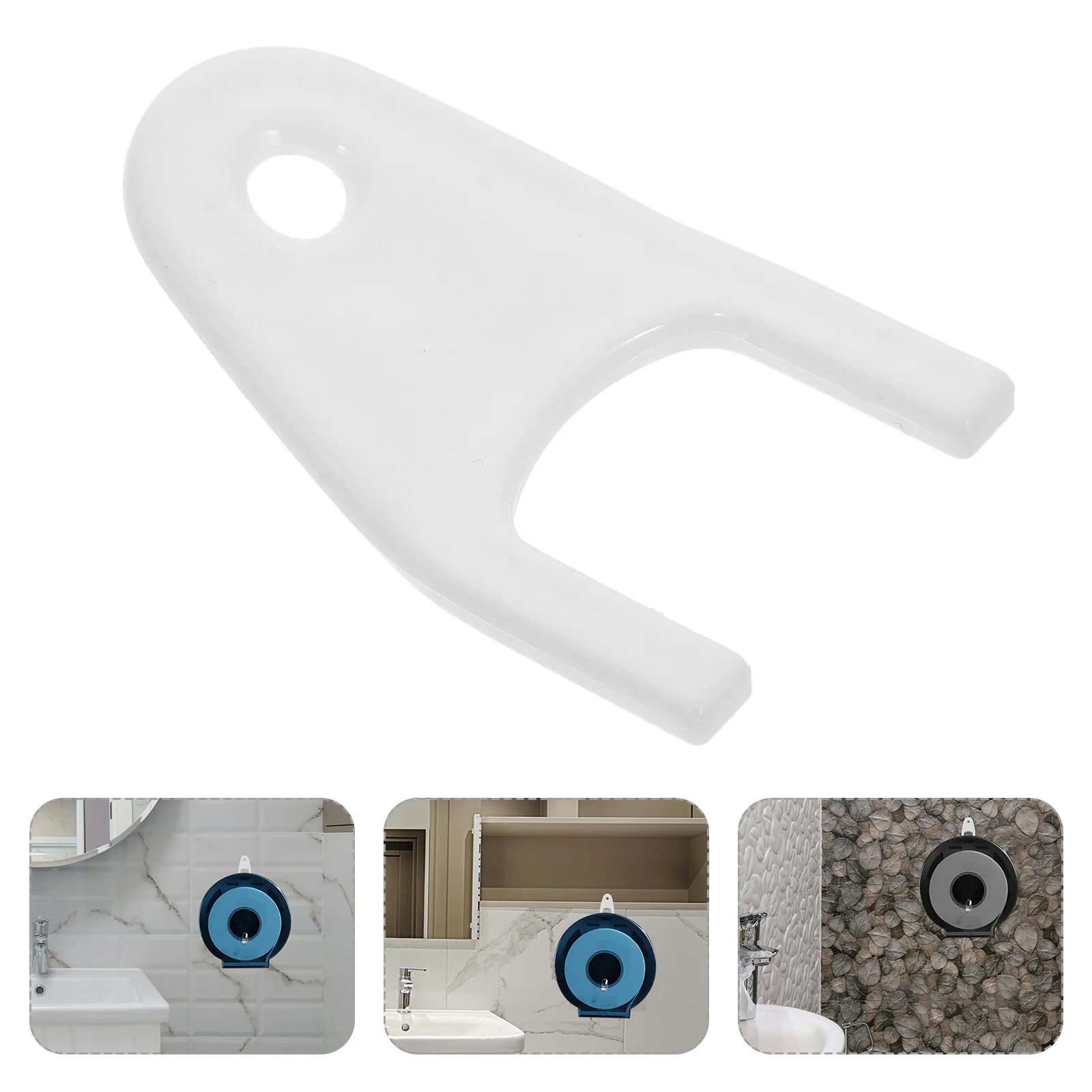 

Roll Carton Key Toilet Paper for Commercial Dispensers Lock White Plastic Universal