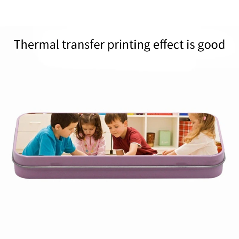 5PCS Sublimation Blank Metal Tin Pencil Box Case For Heat Press Transfer Printing For Pencils Pens Organization