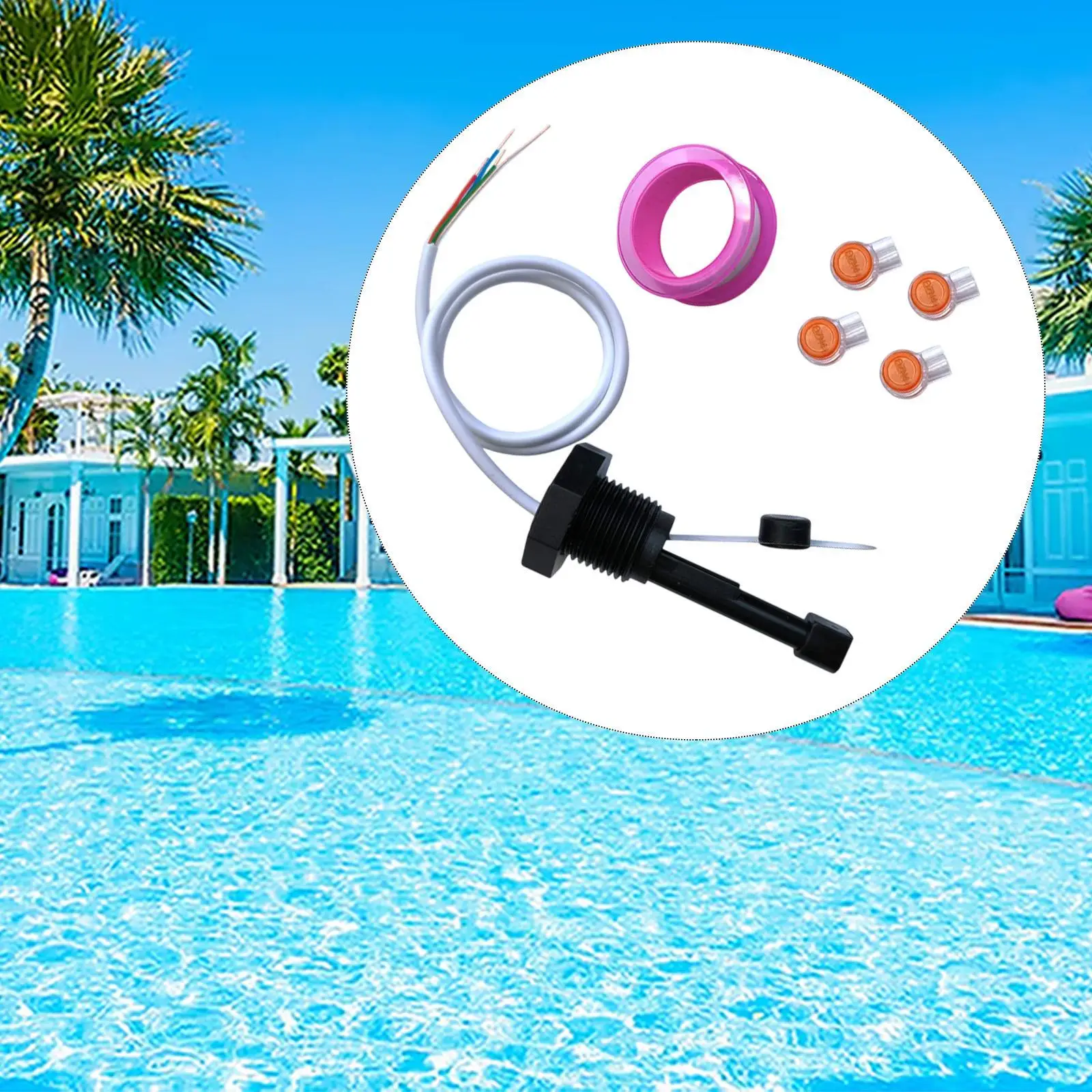 

Sensitive Detection Water Flow Switch Assembly Complete Kit with O Ring for Salt Pool Flow Sensor Replacement for IC